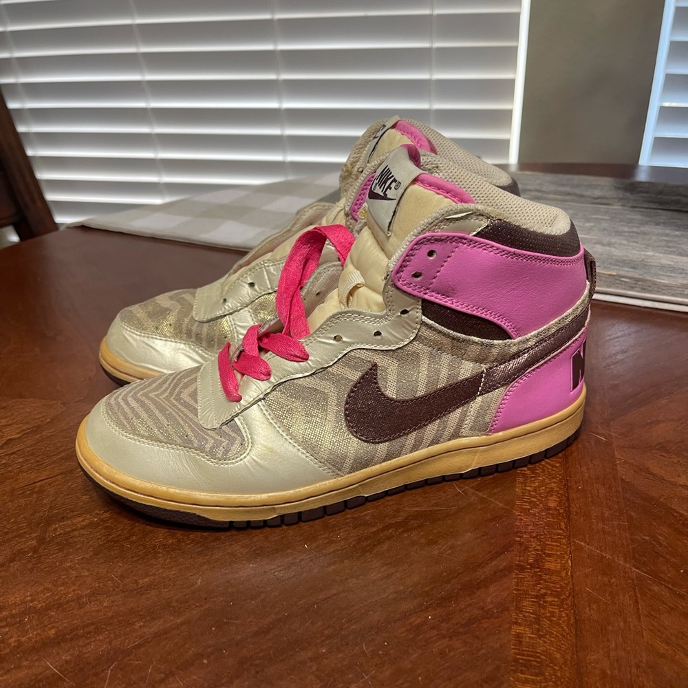 2009 Y2K Dunk High Animal Print Sneakers Shoes retro